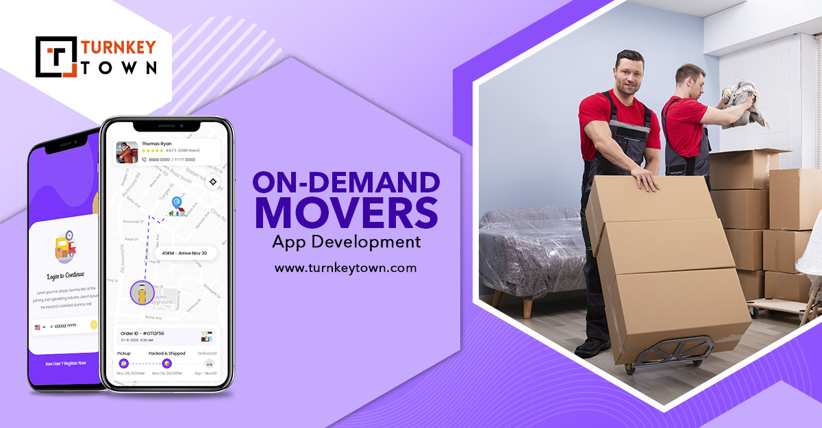 On-demand movers and packers app