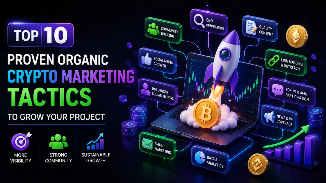 Organic Crypto Marketing Tactics to Grow Your Project