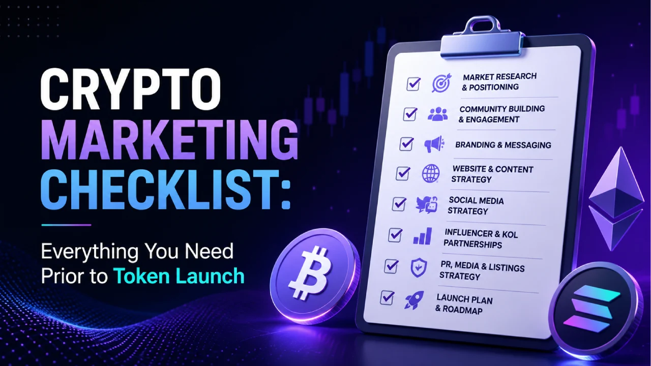 Crypto Marketing Checklist: Everything You Need Prior to Token Launch